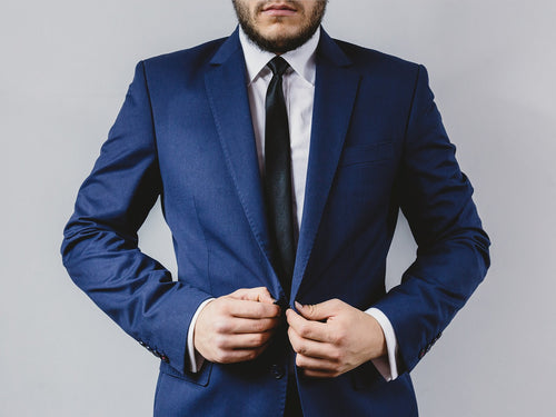 Modern Fit Business Blue Suit